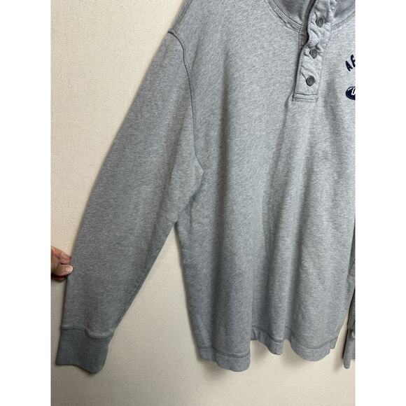 Aeropostale Men’s Sz XL Fleece Lined Shirt Authentic Fit 100% Cotton Gray - Picture 7 of 11